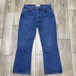 Reformation Jordi Kick Flare Jeans In Teton Size 30